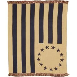 Old Glory Woven Throw - 50x60 5 Old Glory Woven Throw - 50x60 -Country Home Decor Store Old Glory Woven Throw 50x60 841985001244 image3 91772.1748375415