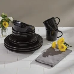 Peyton Black Bowls - Set Of 4 -Country Home Decor Store Peyton Black Bowls Set of 4 762242060920 image2 20751.1729100238