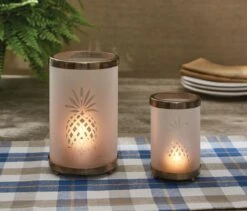 Pineapple Candle Holder - Pillar 3 Pineapple Candle Holder - Pillar -Country Home Decor Store Pineapple Candle Holder Pillar 762242030077 image2 71483.1689084064