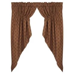 Alternative view of Pineapple Town Prairie Gathered Curtains - 72x63
