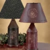 Punched Revere Lamp 19" Red