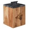 Rustic Wood Canister - Small