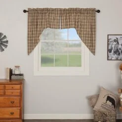 Sawyer Mill Charcoal Plaid Swags - 72x36 6 Sawyer Mill Charcoal Plaid Swags - 72x36 -Country Home Decor Store Sawyer Mill Charcoal Plaid Swags 72x36 840528162572 image3 50866.1689051005