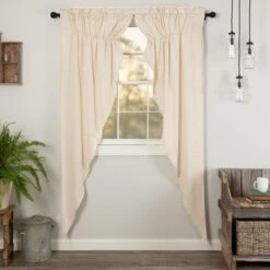 Simple Life Flax Natural Prairie Gathered Curtains - 72x84 6 Simple Life Flax Natural Prairie Gathered Curtains - 72x84 -Country Home Decor Store Simple Life Flax Natural Prairie Gathered Curtains 72x84 840528181238 image3 87157.1689063198
