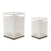 Melrose Snowflake Candle Holders - Set Of 2