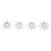 Snowflake Tealight Holders - Set Of 4