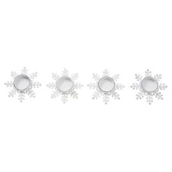 Snowflake Tealight Holders - Set Of 4