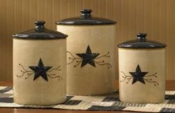 Alternative view of Star Vine Farmhouse Canisters - Set Of 3 Assorted