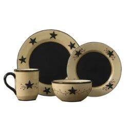 Alternative view of Star Vine Farmhouse Salad Plates - Set Of 4