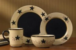 Star Vine Farmhouse Salad Plates - Set Of 4 5 Star Vine Farmhouse Salad Plates - Set Of 4 -Country Home Decor Store Star Vine Farmhouse Salad Plates Set of 4 762242283787 image3 78333.1689041965