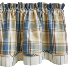 Stone Hollow Lined Layered Valance - 72x16