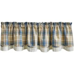 Alternative view of Stone Hollow Lined Layered Valance - 72x16