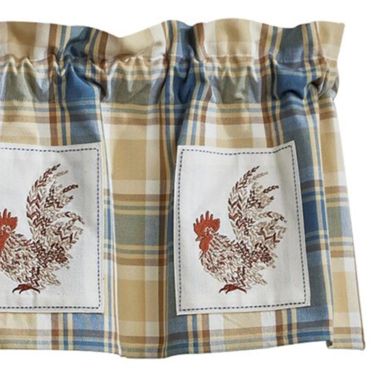 Stone Hollow Lined Patch Valance - 60x14 1 Stone Hollow Lined Patch Valance - 60x14