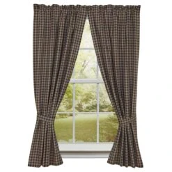 Sturbridge Black Panels - Unlined 72x63