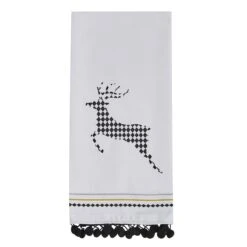 Tidings & Tinsel Deer Decorative Dishtowels - Set Of 2