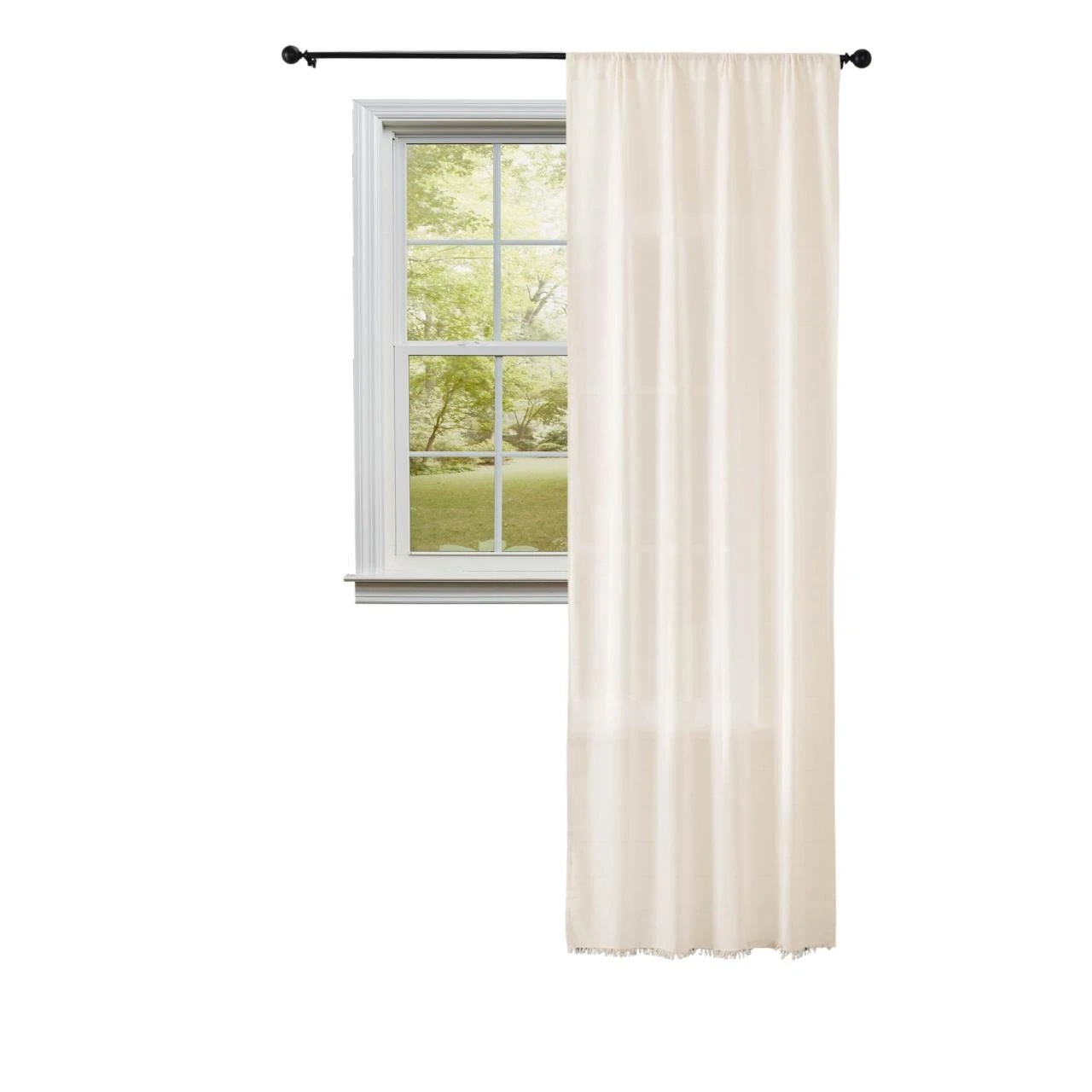 Tobacco Cloth Antique White Single Panel - 40x96 1 Tobacco Cloth Antique White Single Panel - 40x96