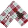 Tree, Snowflake Buffalo Check Towels - Red Set Of 2