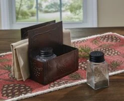 Alternative view of Valley Pine Napkin And Salt & Pepper Caddy