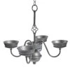 Vintage Pillar Chandelier And Bird Feeder
