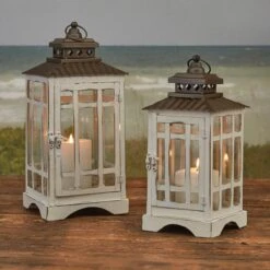 Alternative view of White Lantern - Large 14x6