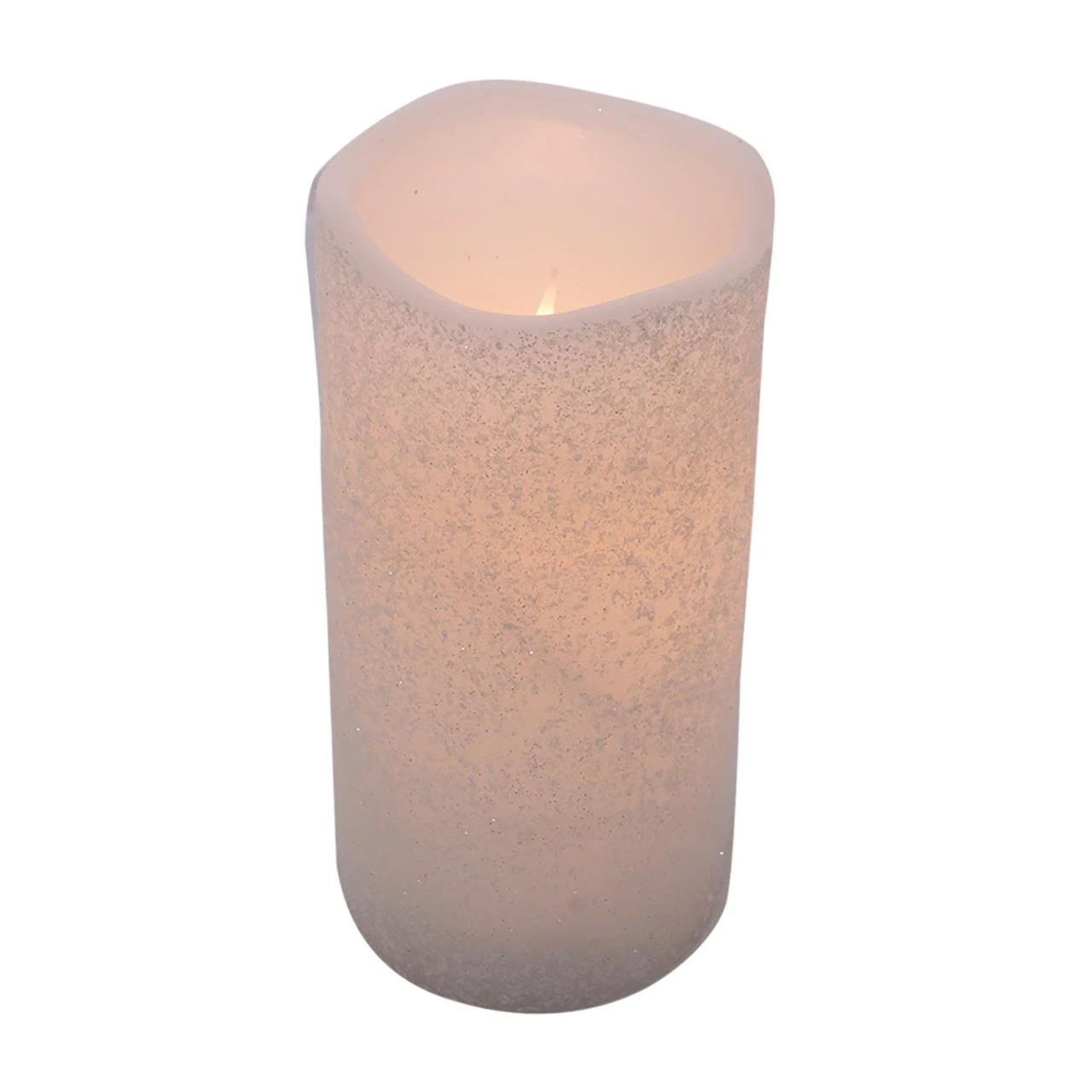 White Timer Candle - 3x6 Frosty Pillar 1 White Timer Candle - 3x6 Frosty Pillar