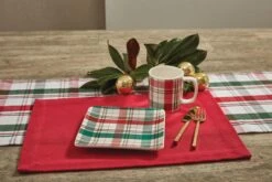 Alternative view of Winter Botanic Plaid Ceramics Plates - Set Of 4