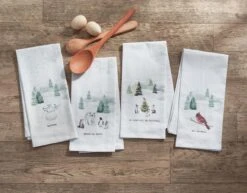 Winterland Calm Printed Dishtowels - Set Of 2 3 Winterland Calm Printed Dishtowels - Set Of 2 -Country Home Decor Store Winterland Calm Printed Dishtowels Set of 2 762242001947 image2 27713.1728327393