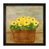 Yellow Daisies - Black Frame 25x25