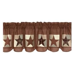 Alternative view of Abilene Star Valance - Patch Block 72x20