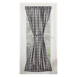 Annie Buffalo Check Black Door Panel - 40x72