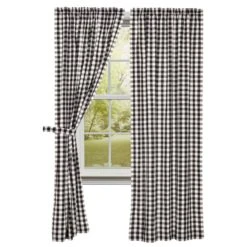 Annie Buffalo Check Black Panels - 80x84