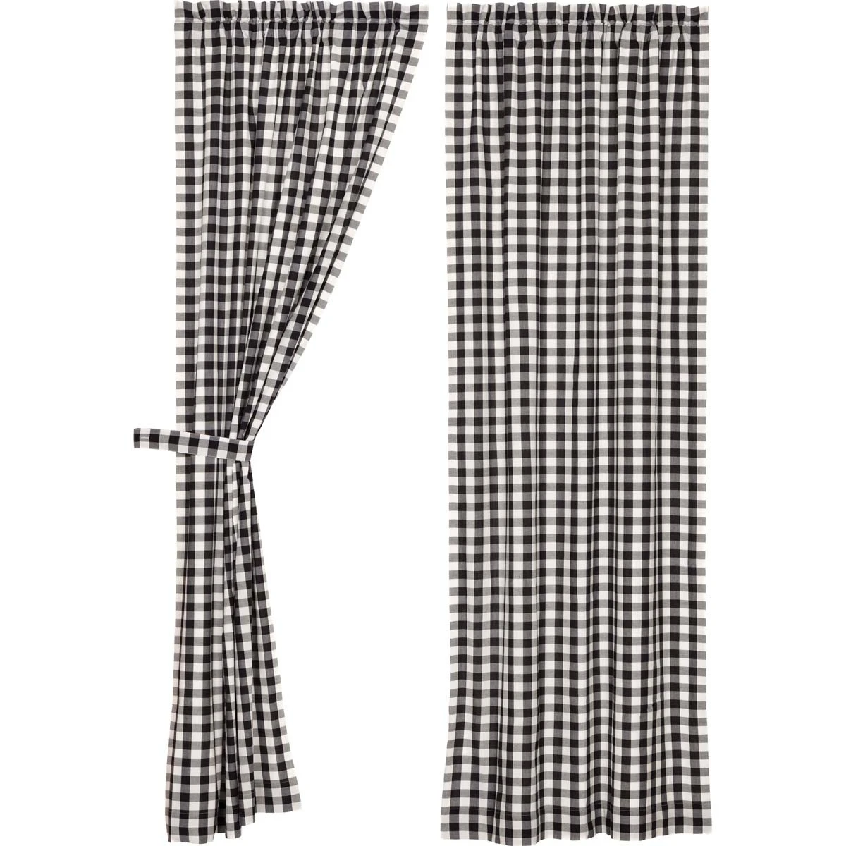 Annie Buffalo Check Black Panels - 80x84 2 Annie Buffalo Check Black Panels - 80x84 - Image 2