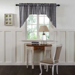 Annie Buffalo Check Black Swags - 72x36 6 Annie Buffalo Check Black Swags - 72x36 -Country Home Decor Store annie buffalo check black swags 72x36 840528164958 image3 60309.1754080652