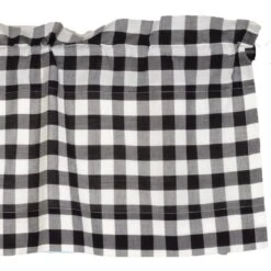 Annie Buffalo Check Black Valance - 72x16