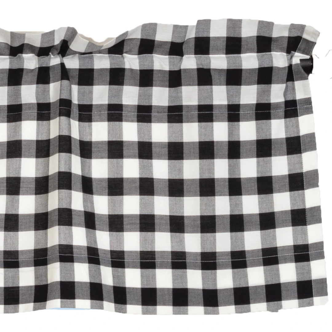 Annie Buffalo Check Black Valance - 72x16 1 Annie Buffalo Check Black Valance - 72x16