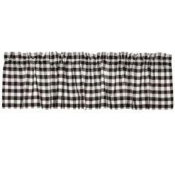 Alternative view of Annie Buffalo Check Black Valance - 72x16