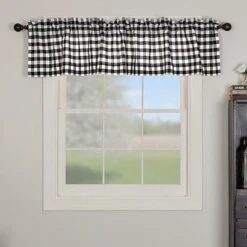 Annie Buffalo Check Black Valance - 72x16 6 Annie Buffalo Check Black Valance - 72x16 -Country Home Decor Store annie buffalo check black valance 72x16 840528164996 image3 93266.1754080782