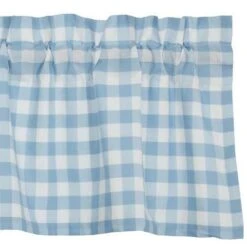 Annie Buffalo Check Blue Valance - 60x16