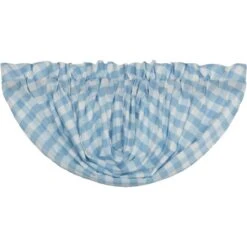 Alternative view of Annie Buffalo Check Blue Valance - Balloon 60x15