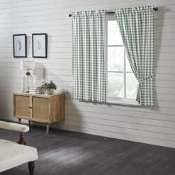Annie Buffalo Check Green Panels - 72x63 6 Annie Buffalo Check Green Panels - 72x63 -Country Home Decor Store annie buffalo check green panels 72x63 840233914497 image3 56480.1754100434