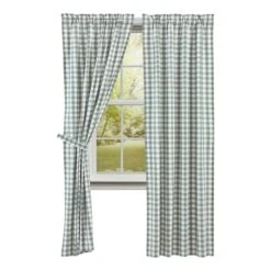 Annie Buffalo Check Green Panels - 80x84