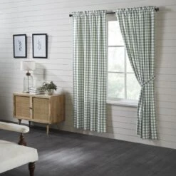 Annie Buffalo Check Green Panels - 80x84 6 Annie Buffalo Check Green Panels - 80x84 -Country Home Decor Store annie buffalo check green panels 80x84 840233914480 image3 28670.1754100405
