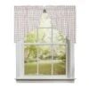 Annie Buffalo Check Grey Prairie Gathered Swags - 72x36