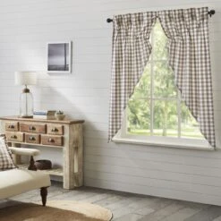 Annie Buffalo Check Portabella Prairie Gathered Curtains - 72x63 6 Annie Buffalo Check Portabella Prairie Gathered Curtains - 72x63 -Country Home Decor Store annie buffalo check portabella prairie gathered curtains 72x63 810055893133 image3 43826.1754084722