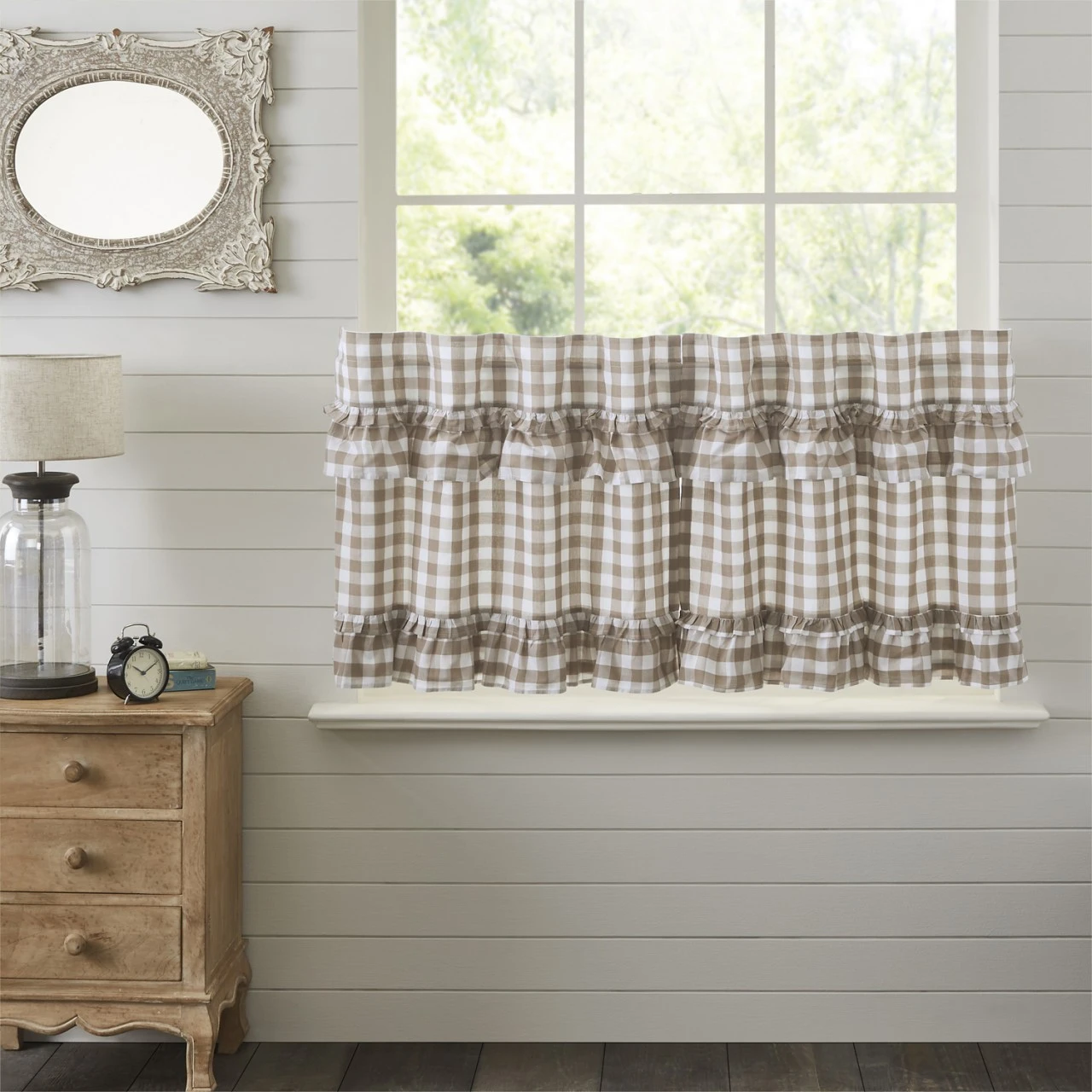 Annie Buffalo Check Portabella Tiers - Ruffled 72x24 3 Annie Buffalo Check Portabella Tiers - Ruffled 72x24 - Image 3