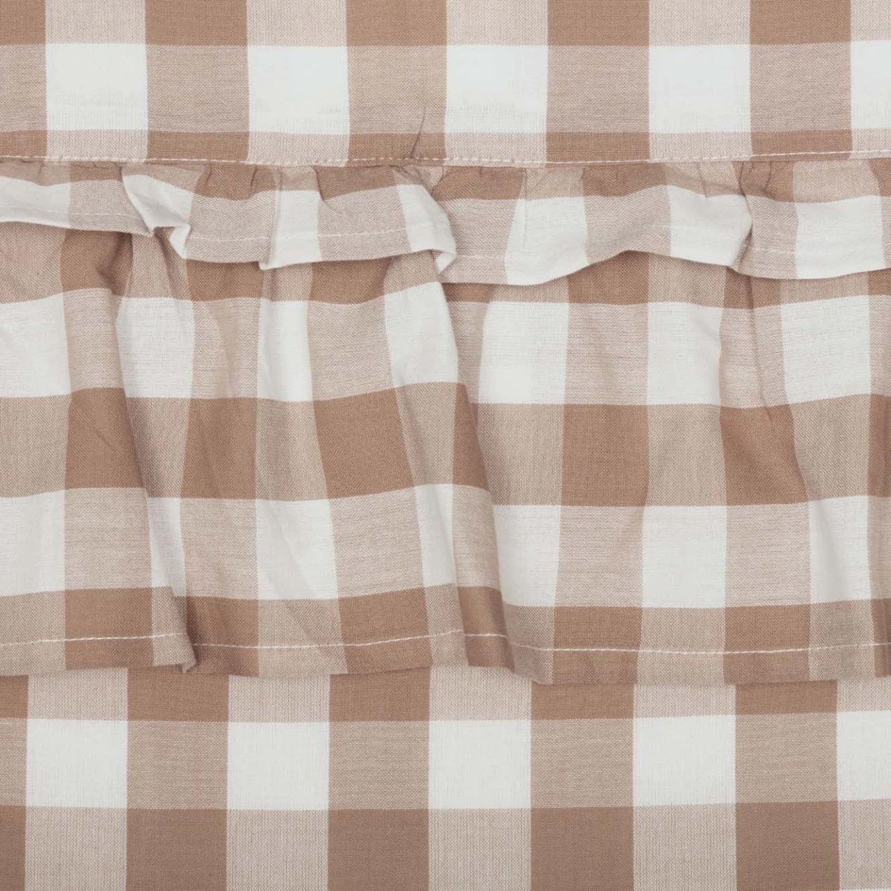 Annie Buffalo Check Portabella Tiers - Ruffled 72x24 4 Annie Buffalo Check Portabella Tiers - Ruffled 72x24 - Image 4