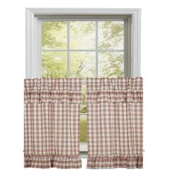 Annie Buffalo Check Portabella Tiers - Ruffled 72x36