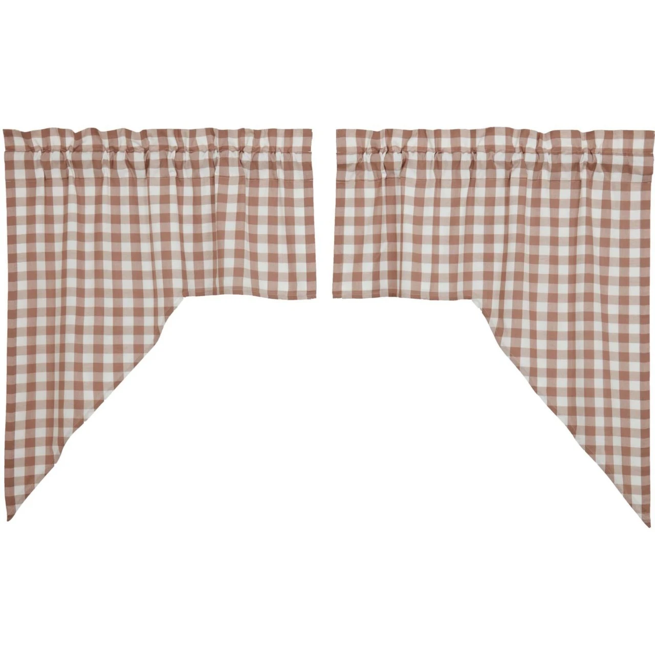 Annie Buffalo Check Portabello Swags - 72x36 2 Annie Buffalo Check Portabello Swags - 72x36 - Image 2