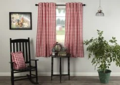 Annie Buffalo Check Red Panels - 72x63 6 Annie Buffalo Check Red Panels - 72x63 -Country Home Decor Store annie buffalo check red panels 72x63 840528178955 image3 09633.1754081572