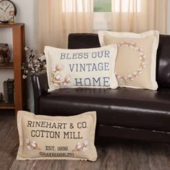 Ashmont Cotton Wreath Pillow -Country Home Decor Store ashmont cotton wreath pillow 840528197161 image4 85879.1754085418